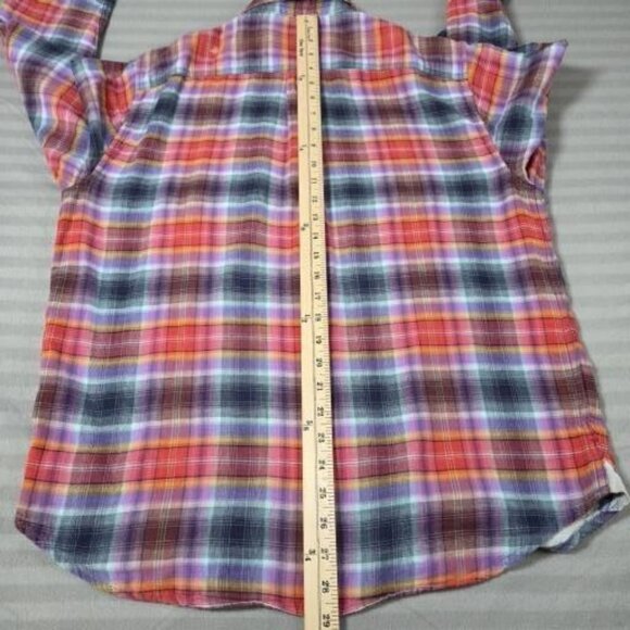 Tommy Bahama Shirt Mens Medium Multicolor Plaid Cotton Button Front Casual - Picture 7 of 12